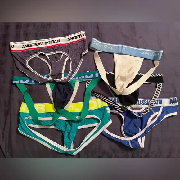 Lot of 6 Jockstraps - Calvin Klein Timoteo Barcode Berlin JOR Andrew Christian - Picture 2 of 2